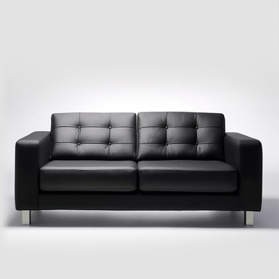 真皮沙发头层牛皮豆腐块沙发客厅简约现代直排钢琴键沙发